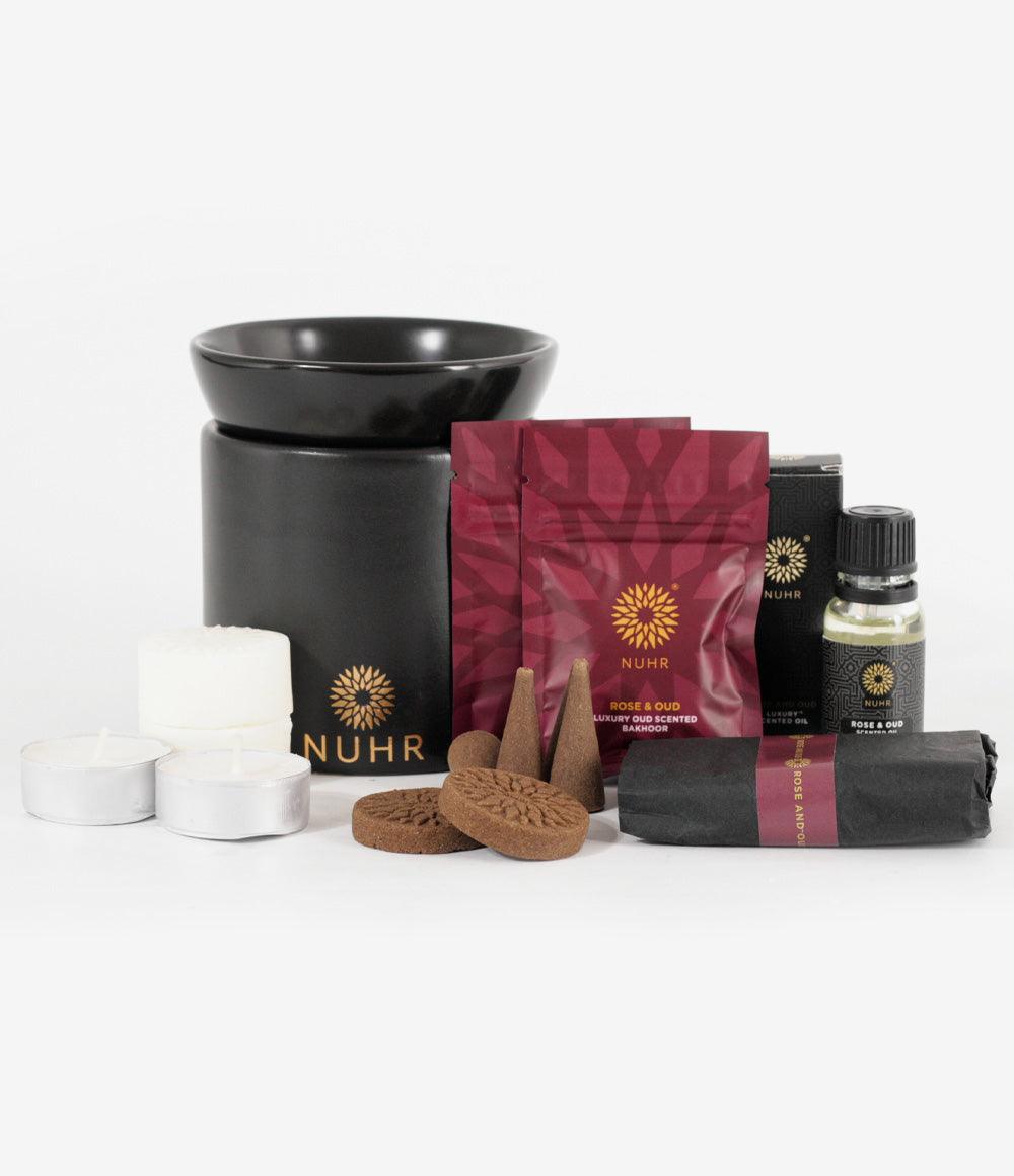Multipurpose Burner Rose and Oud Starter Gift Set - Infinitycarts