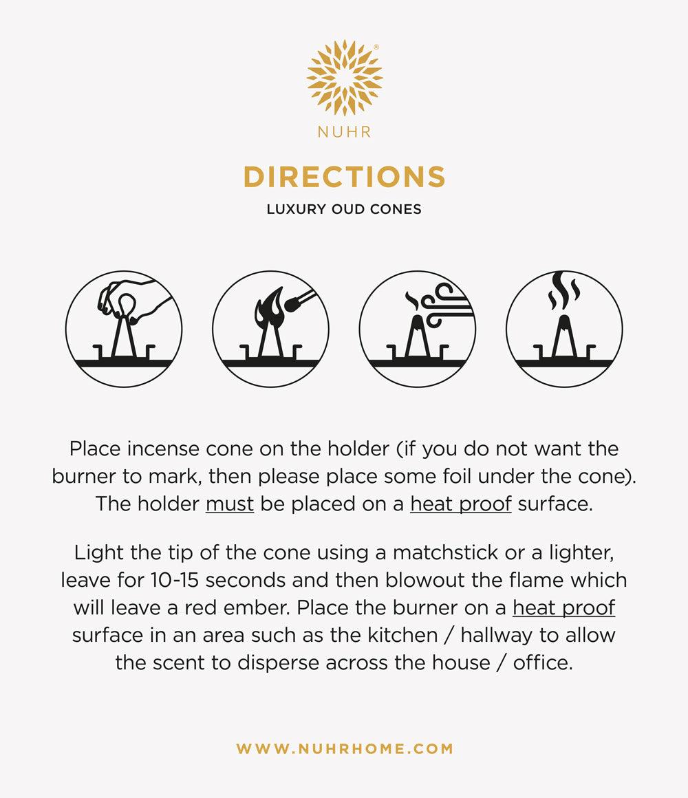 Luxury Oud Incense Cones - Oud Arabia - Infinitycarts