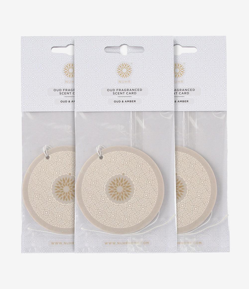 Oud Scent cards - (3 pack) Oud and Amber - Infinitycarts