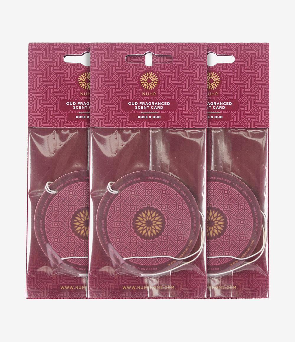 Oud Scent Cards (3 Pack) Rose and Oud - Infinitycarts