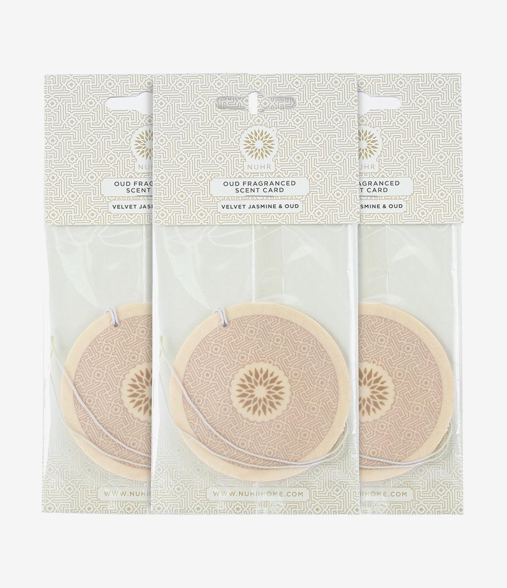 Oud Scent cards - (3 pack) Velvet Jasmine and Oud - Infinitycarts