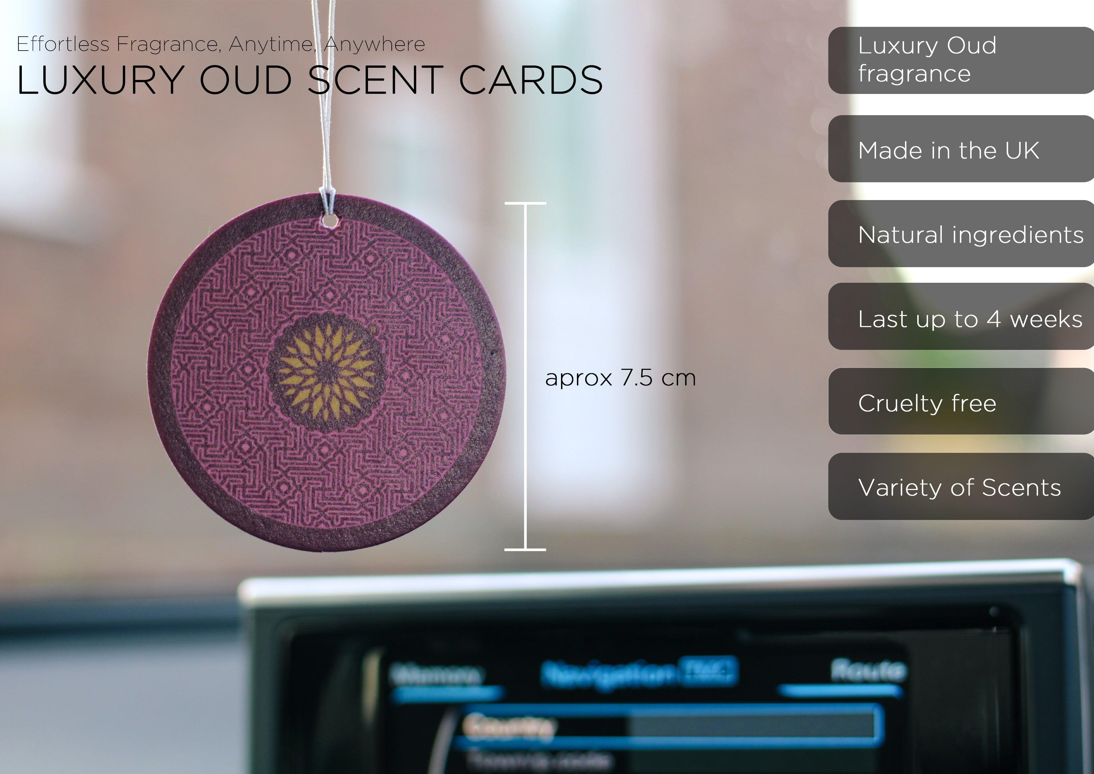 Oud Scent Cards (3 Pack) Rose and Oud - Infinitycarts