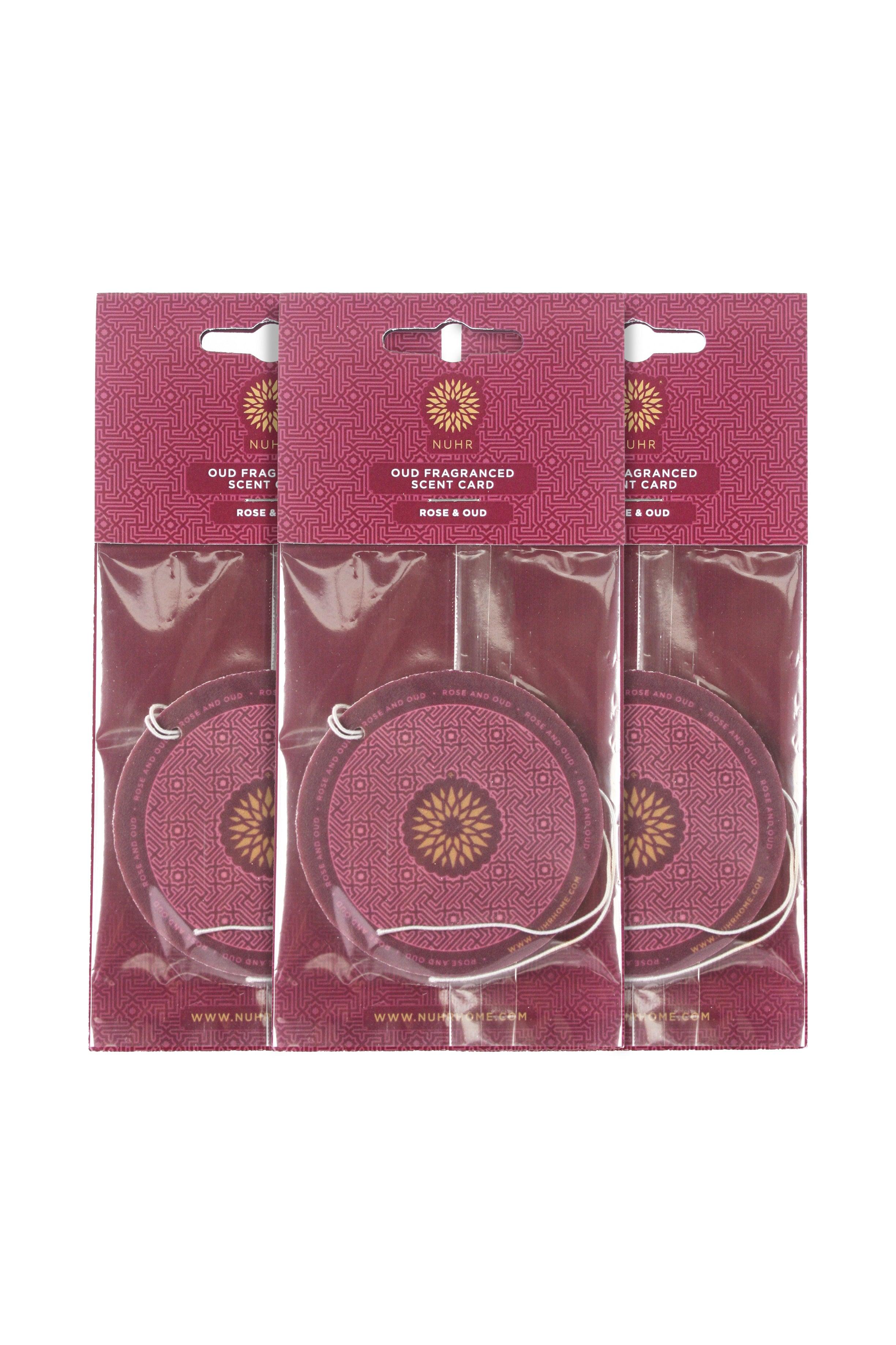 Oud Scent Cards (3 Pack) Rose and Oud - Infinitycarts