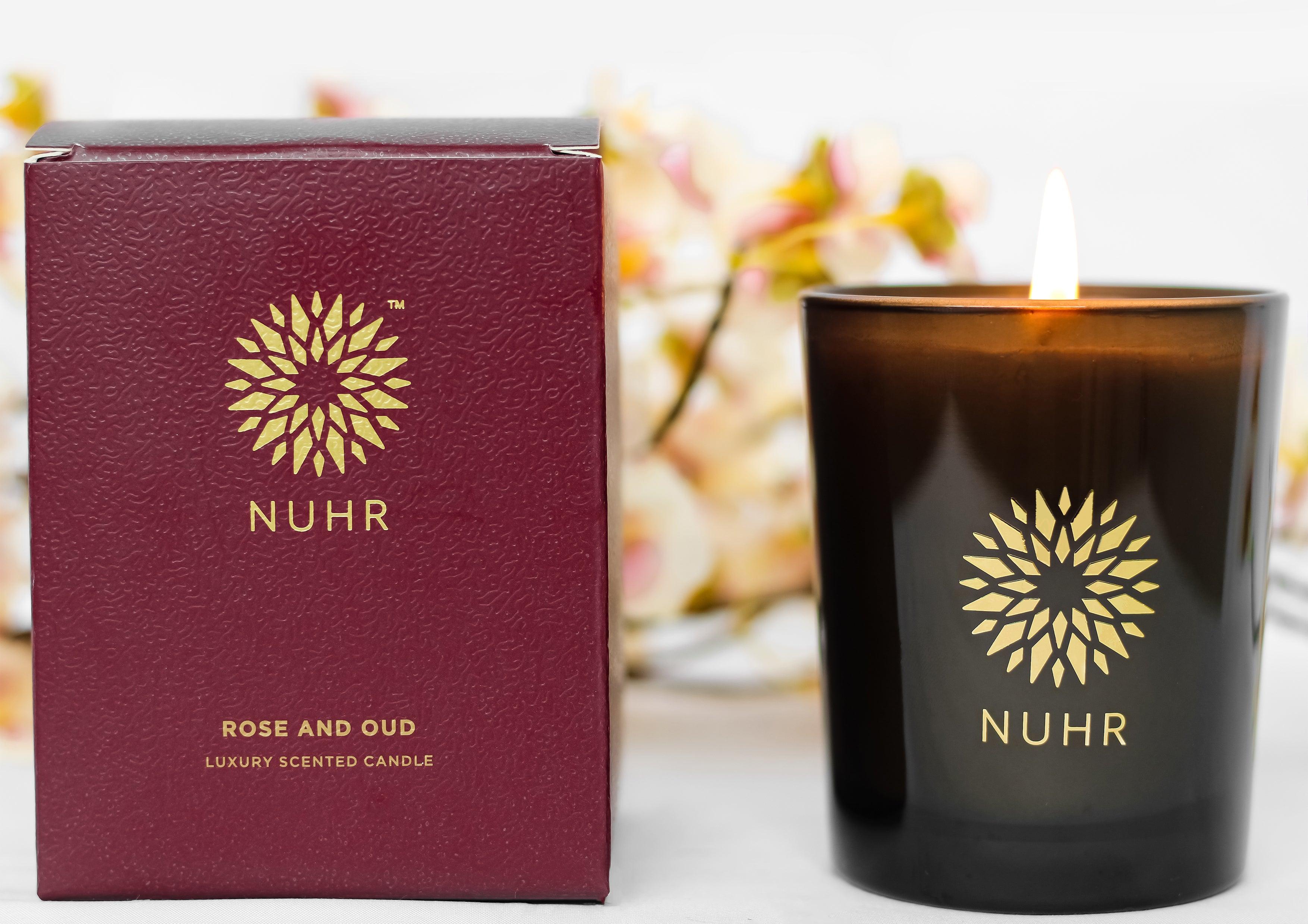 Rose & Oud Luxury Scented Candle - Infinitycarts